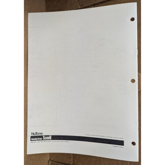 Nutone service manual model s-2253 Intruder alarm system - Picture 7 of 8